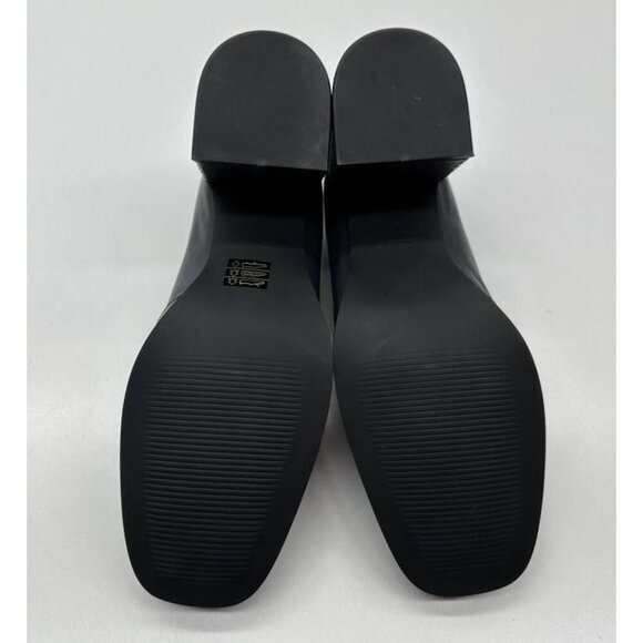 SOLD!! SAINT G Valentina Italian Leather Horsebit Heeled Loafers in Navy size 41 - Picture 3 of 7